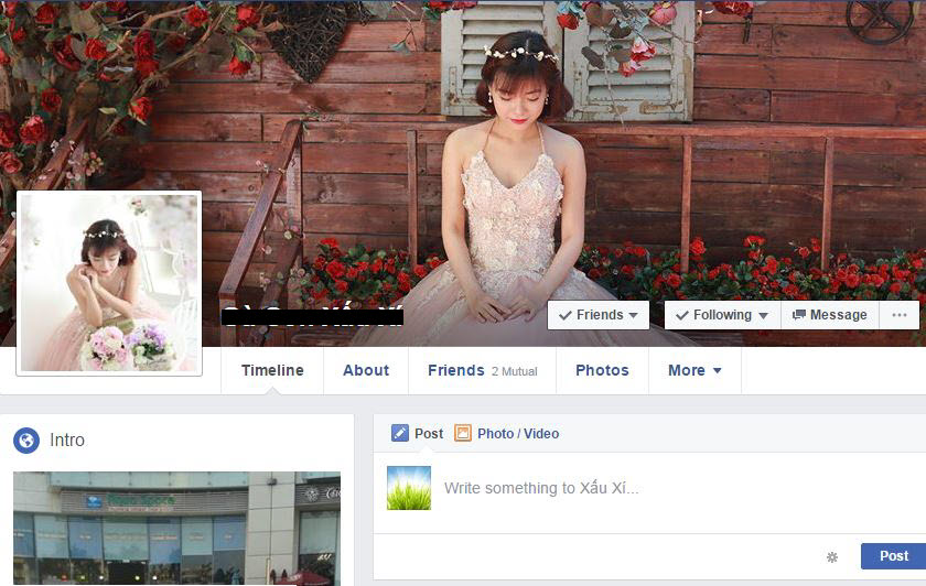 Facebook cá nhân của bạn Thanh Vy, người chia sẻ kinh nghiệm bán hàng online.