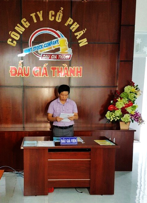 Ông Phạm Quang Viên-Giám đốc Công ty CP Đấu Giá Thành