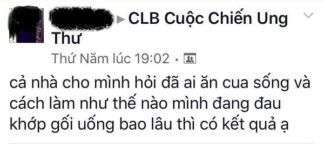 ăn cua sống