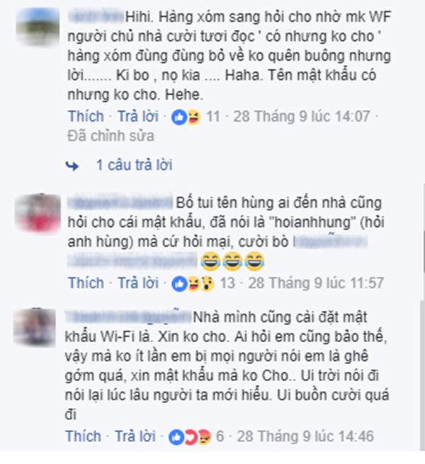 mật khẩu wifi