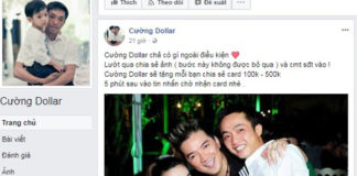 Kẻ giả mạo Cường Đô la trên Facebook