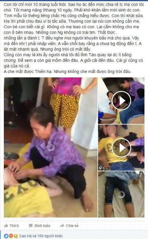 người phụ nữ bị lôi ra đánh đập đến nỗi lồi cả một con mắt