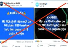 “786 người diện F1, F2 ở 18 quận huyện liên quan ca F0” là suy diễn