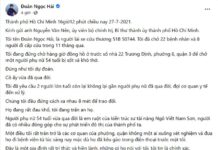 Quận 3 nói gì về trường hợp tử vong trang facebook Đoàn Ngọc Hải nhắc tới?