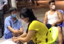 Nhóm người vi phạm Chỉ thị 16, lăng mạ lực lượng chống dịch