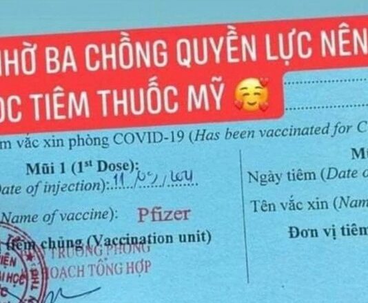 “Nổ” được tiêm vắc xin Pfizer nhờ ba chồng quyền lực, cô gái bị xử phạt