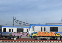 Người vẽ bậy lên tàu metro có thể bị xử lý hình sự