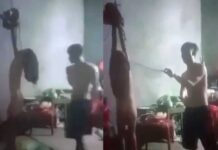 Vụ cởi áo, cột tay con gái ruột treo trên trần nhà đánh đập tàn nhẫn: Bố bắt con trai quay lại video việc mình đánh con gái?