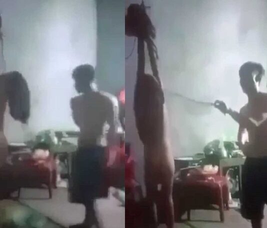 Vụ cởi áo, cột tay con gái ruột treo trên trần nhà đánh đập tàn nhẫn: Bố bắt con trai quay lại video việc mình đánh con gái?