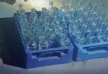 Ngăn chặn nhóm đối tượng mang hàng chục vỏ chai thủy tinh ném xuống đường để tạo phấn khích