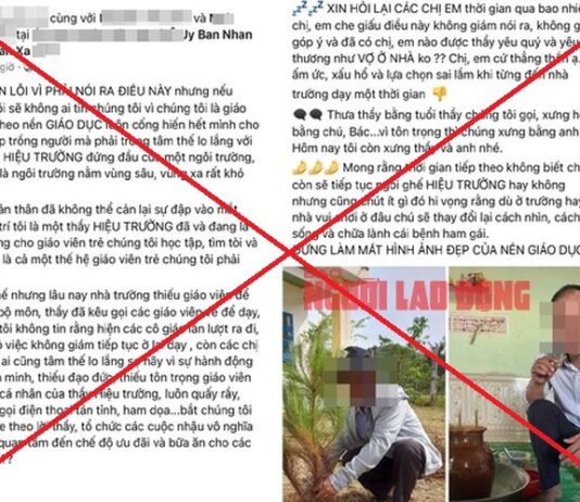Thông tin mới vụ hiệu trưởng bị tố “hám gái”, “tán tỉnh” nữ giáo viên