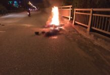 Điều tra cái chết của thanh niên cạnh xe máy bốc cháy