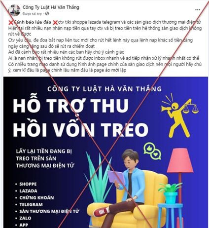 Mất 3 tỉ đồng, một phụ nữ tiếp tục bị lừa khi sử dụng dịch vụ “hỗ trợ lấy lại tiền lừa đảo”