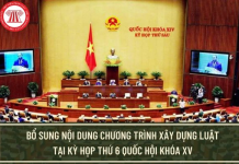 Nghị quyết 38/2023/UBTVQH15 bổ sung nghị quyết vào Chương trình xây dựng luật, pháp lệnh năm 2023 tại Kỳ họp thứ 6?