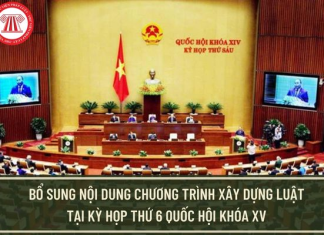 Nghị quyết 38/2023/UBTVQH15 bổ sung nghị quyết vào Chương trình xây dựng luật, pháp lệnh năm 2023 tại Kỳ họp thứ 6?