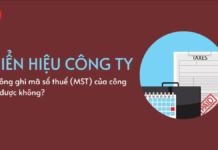 Biển hiệu công ty không ghi mã số thuế (MST) của công ty được hay không? Có bị xử phạt hay không?
