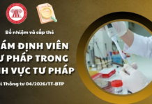 Bổ nhiệm và cấp thẻ giám định viên tư pháp trong lĩnh vực tư pháp khi đáp ứng được các tiêu chuẩn ra sao theo Thông tư 04 mới nhất?